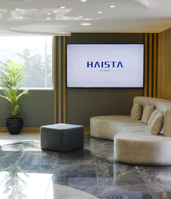 Modern Haista Clinic waiting room with premium facilities